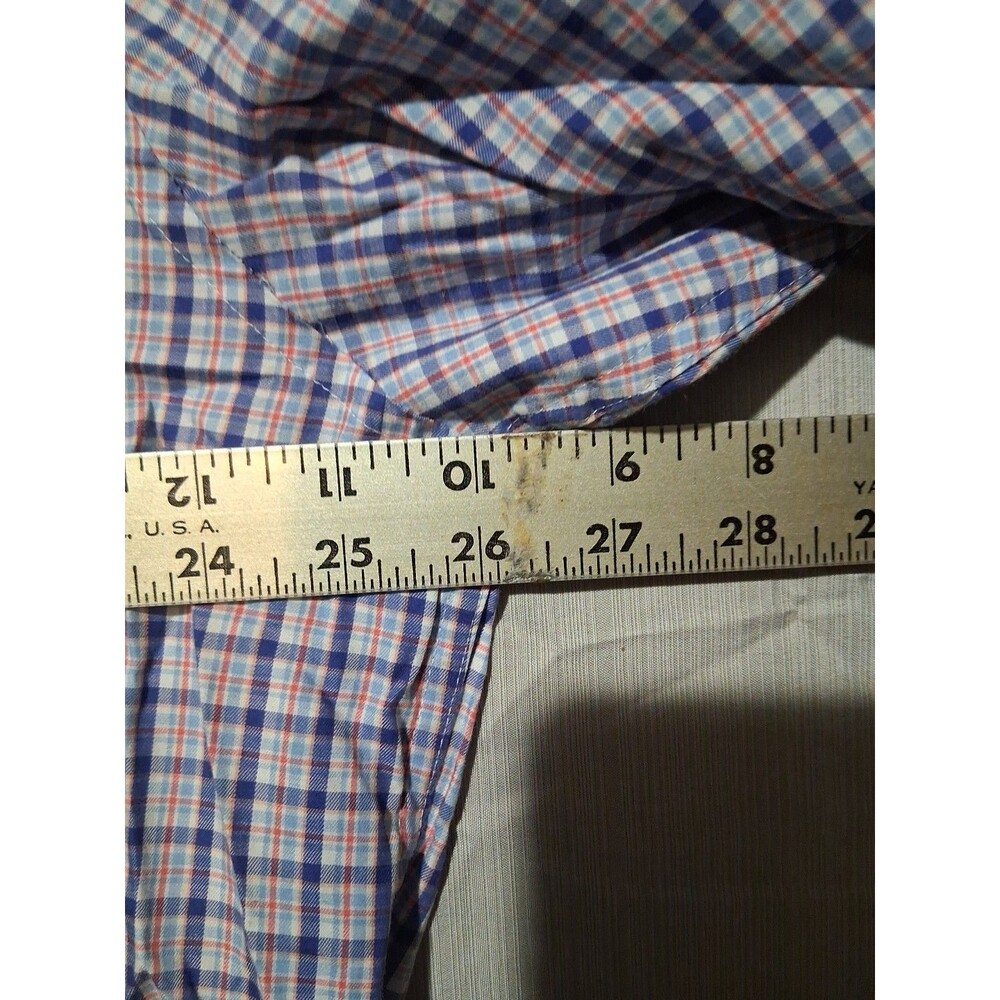 Johnnie O Shirt Button Down Shirt Mens 2XL XXL Plaid Performance Long Sleeve - Picture 4 of 5